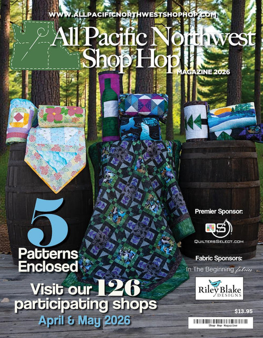 All Pacific Northwest Shop Hop 2026 Magazine - Quilted Strait