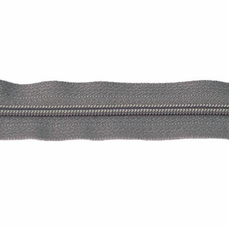22&quot; Atkinson Zipper 708 Grey Kitty - Quilted Strait