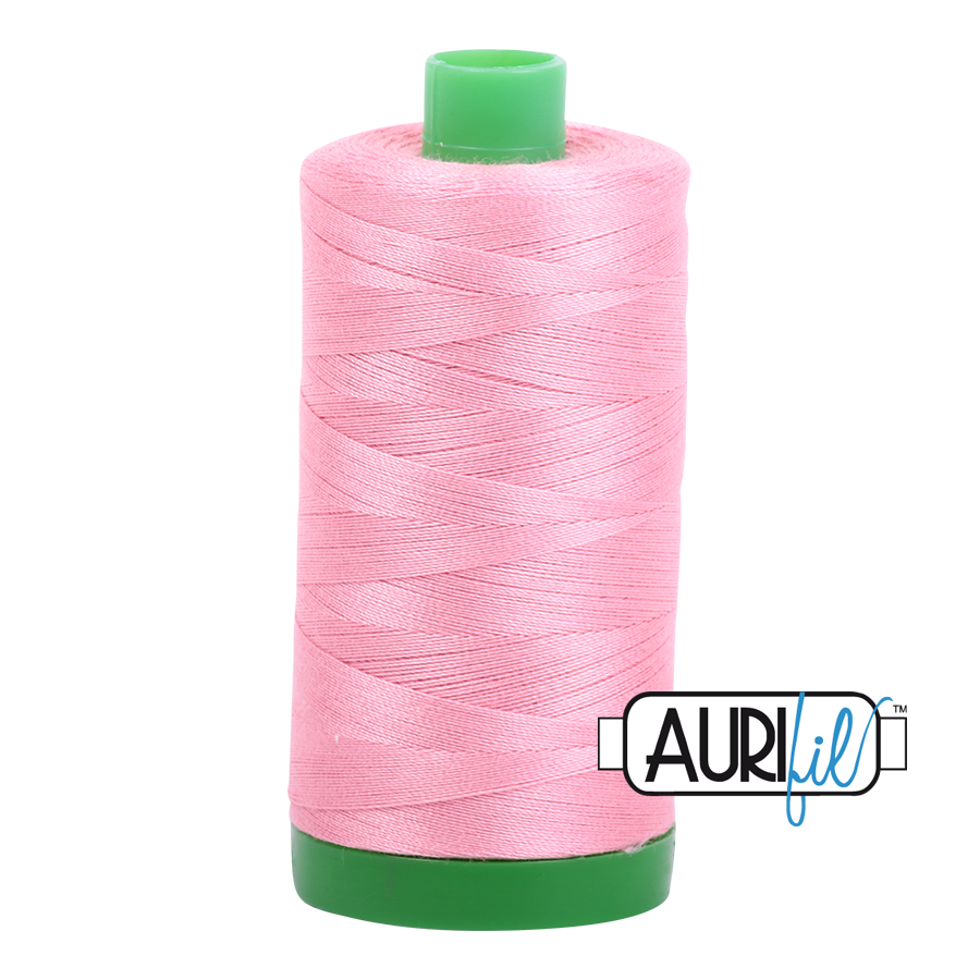 Aurifil 40wt 2425 Bright Pink thread - 1422 yards - Quilted Strait
