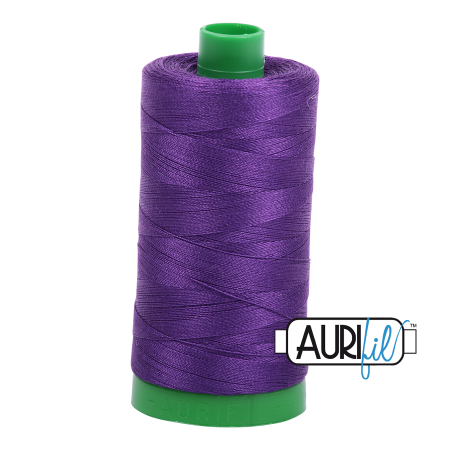 Aurifil 40wt 2545 Medium Purple thread - 1422 yards - Quilted Strait
