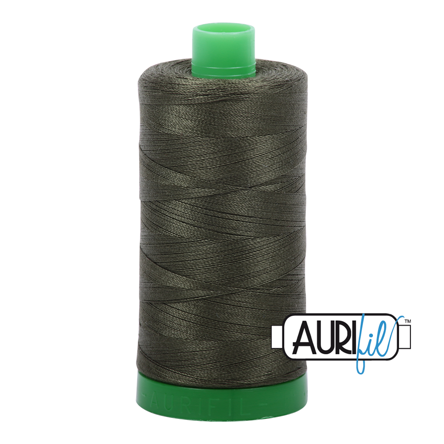 Aurifil 40wt 5012 Dark Green thread - 1422 yards - Quilted Strait