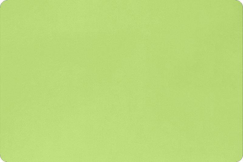 Cuddle&reg; Solid Lime 60" wide Minky - Quilted Strait