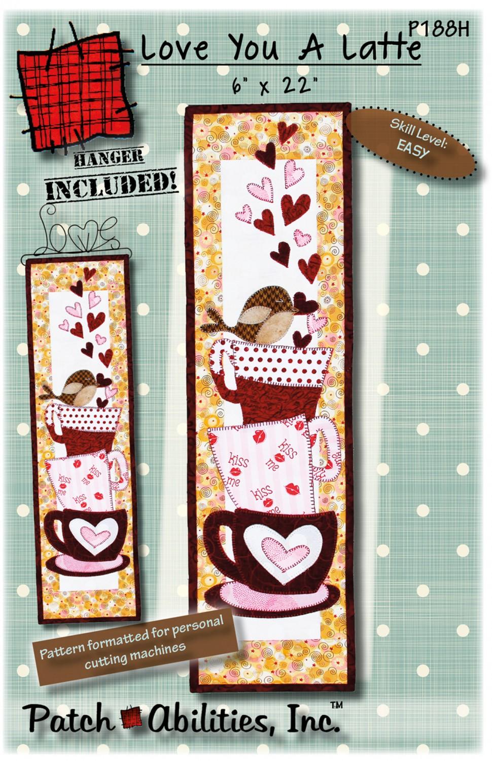Love You a Latte Wall Hanging with Hanger
