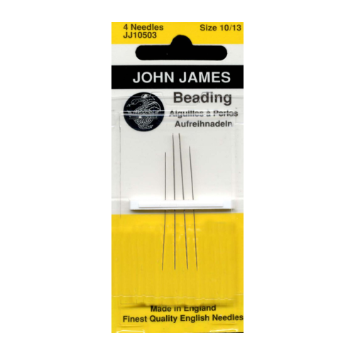 John James - Size 10/13 Beading Needles (4) - CrossStitchWorld
