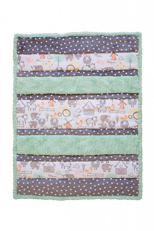 Shannon Fabrics Cuddle Kit - Bambino Hay, There in Green | Minky/Cuddle | Novelty