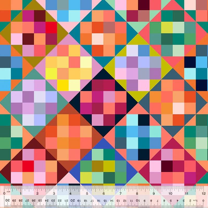108" Colorblock 54573DW-1DES Multi - Quilted Strait