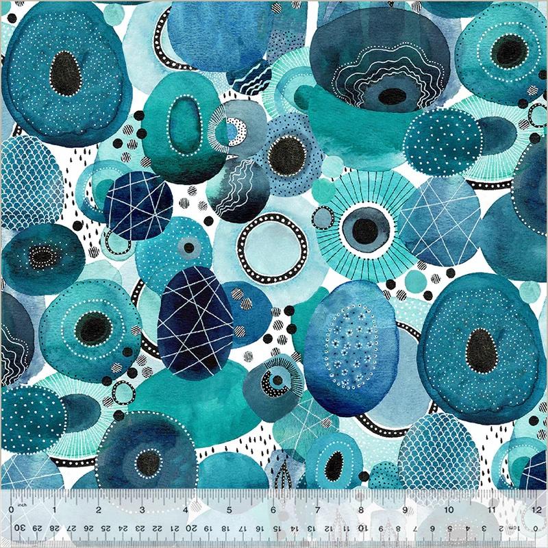 108" Genesis 108 54032DW-1DES Aqua - Quilted Strait