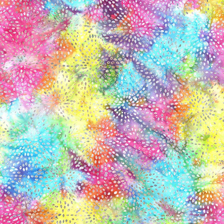 108&quot; XTonga B2739 Rainbow Fireworks - Quilted Strait