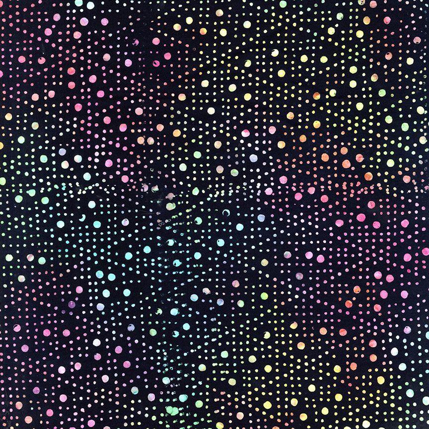 108&quot; XTonga B8623 Bright Dancing Techno Dots - Quilted Strait