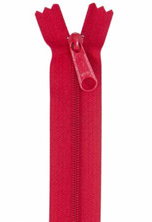 24" byAnnie Zipper 265 Hot Red - Quilted Strait