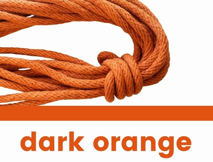 3/16 Rope Dark Orange 10 Yards