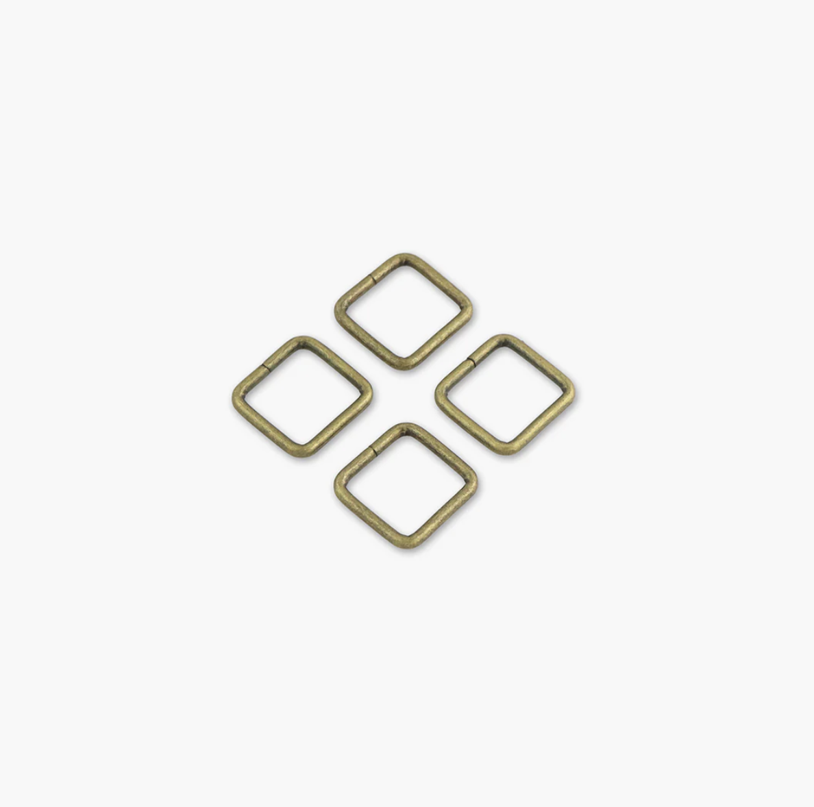 Three Ring Rectangular 3/4' Rectangle Rings Antique