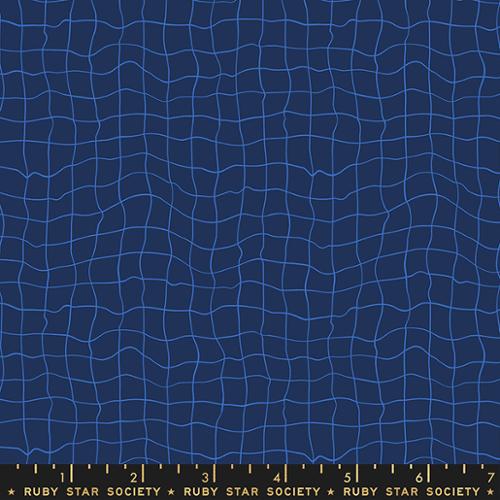 Water 5131 17 Pool Tiles Navy - Quilted Strait