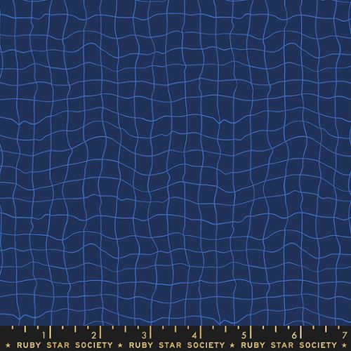 Water 5131 17 Pool Tiles Navy - Quilted Strait