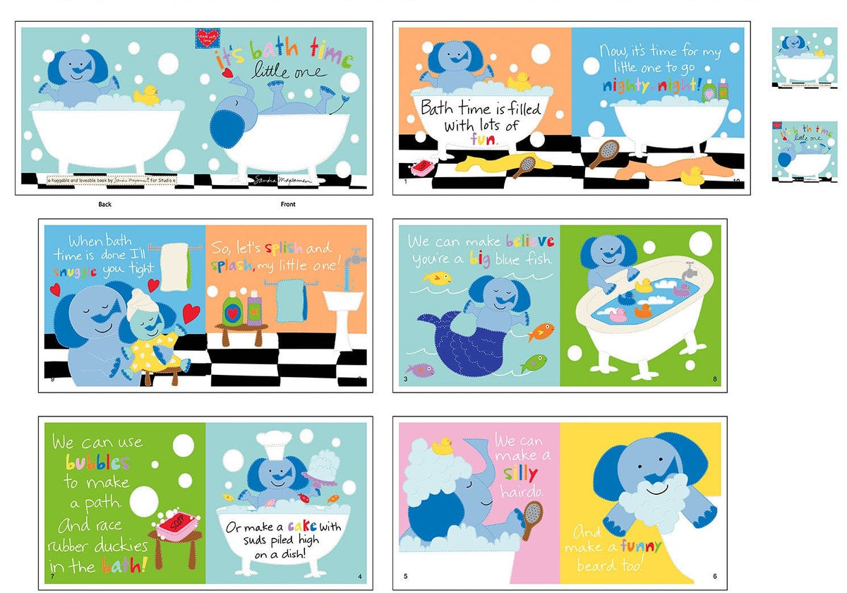 It&#39;s Bath Time Little One Soft Book Panel