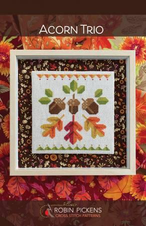 Acorn Trio Cross Stitch Pattern - Quilted Strait