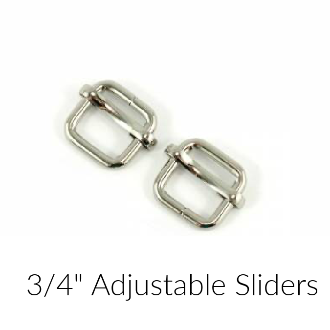 Adjustable Sliders for 3/4&quot; straps Set/2