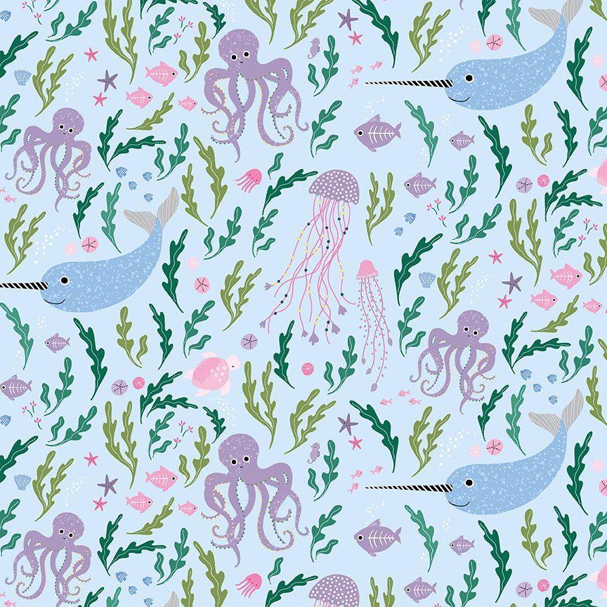 Alphabet Soup D2881 Canal Seas The Day - Quilted Strait