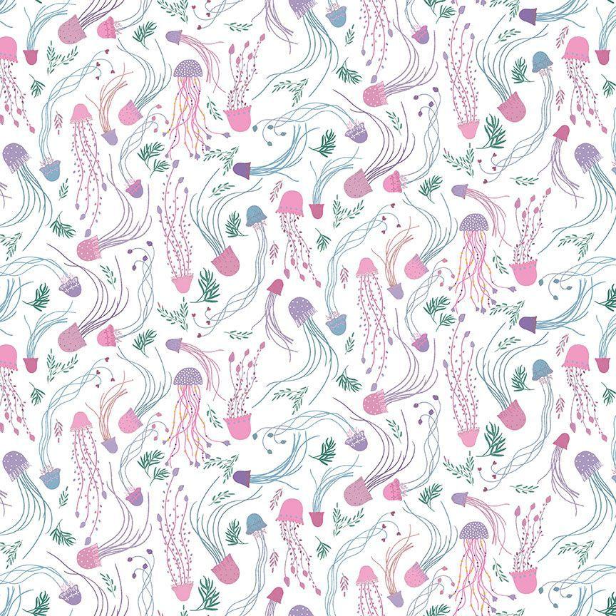 Alphabet Soup D2882 White Don't Be Jelly - Quilted Strait