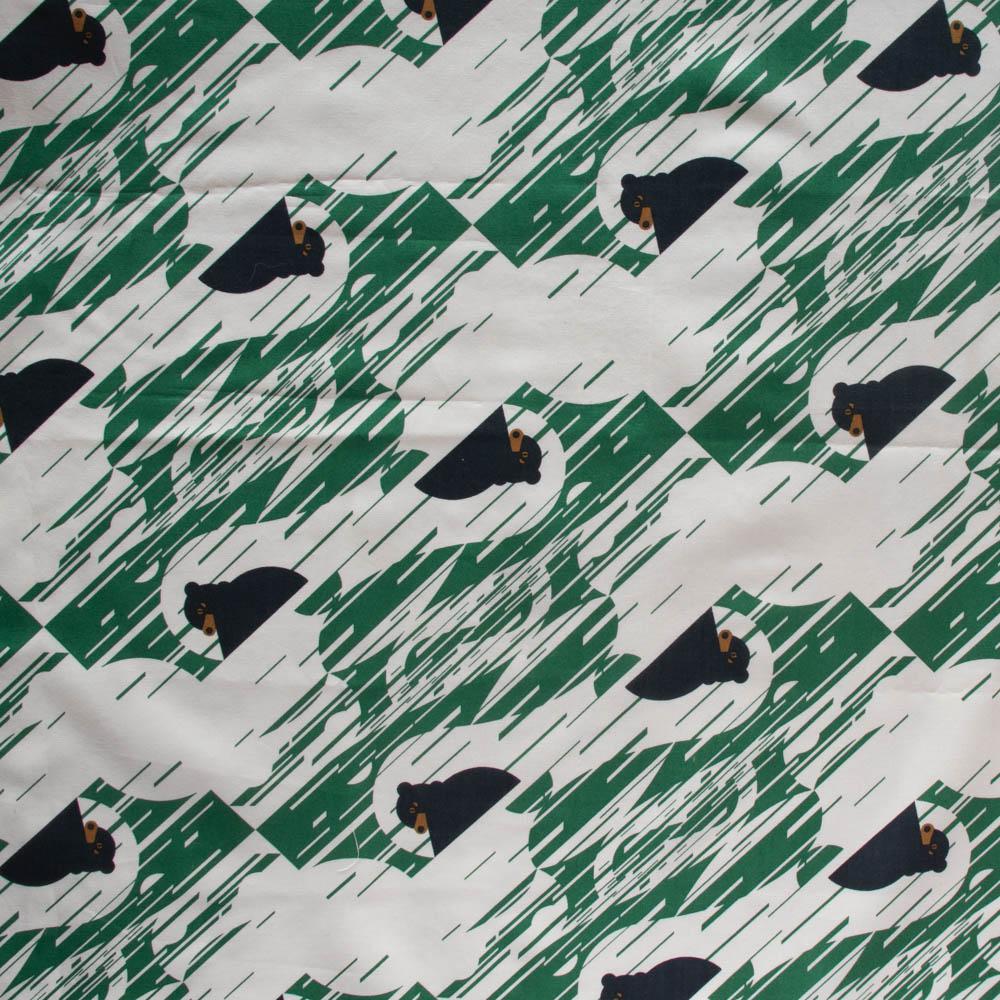 Alpine Northwest CH-259 Black Bears Poplin - Quilted Strait