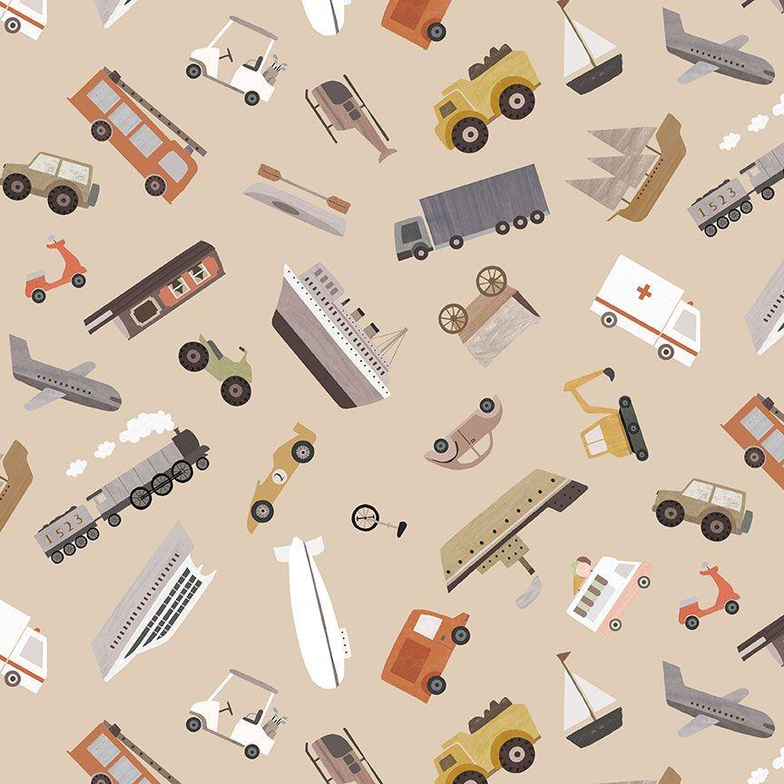 Are We There Yet 3298 Praline Planes Trains and Automobiles