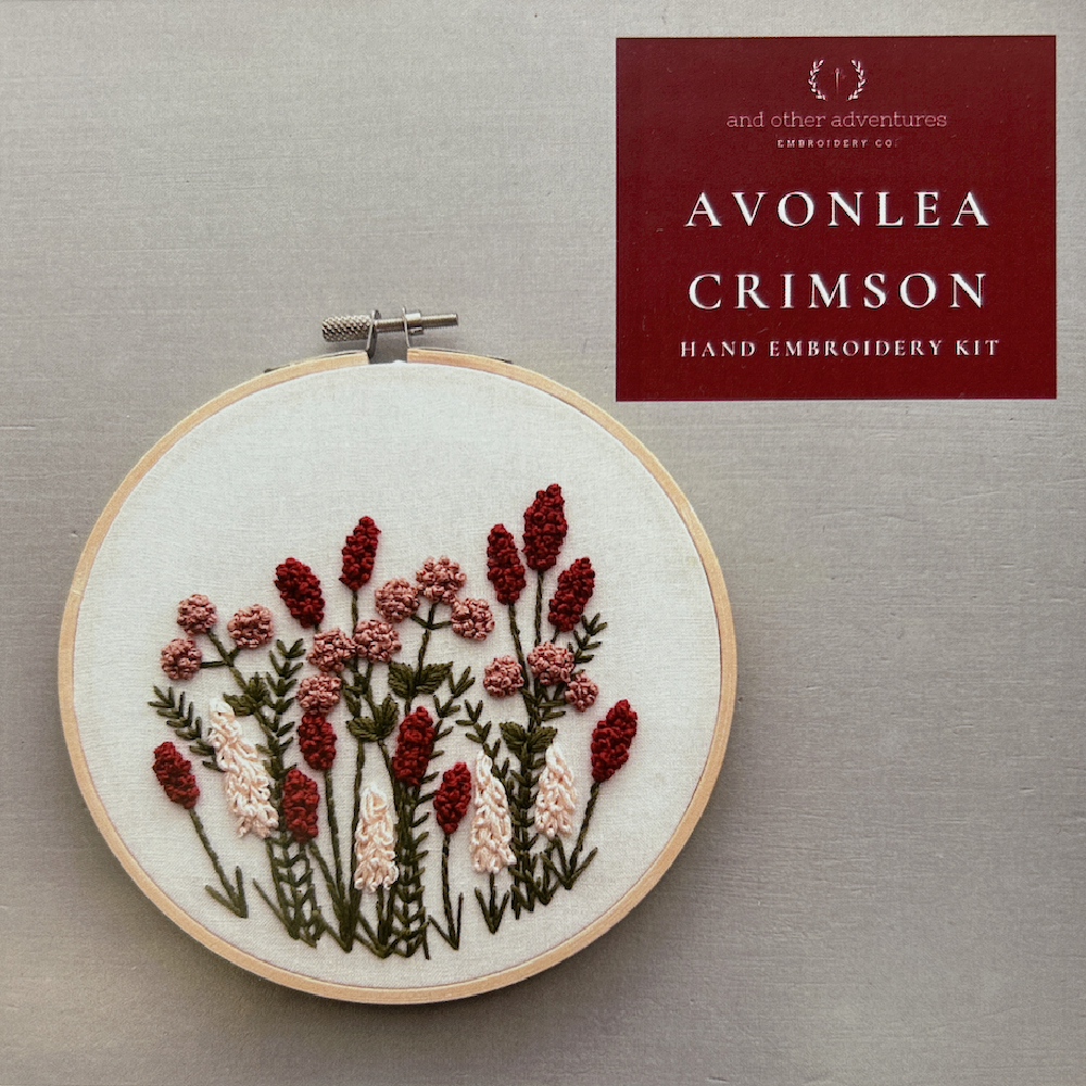 Avonlea in Crimson Embroidery Kit