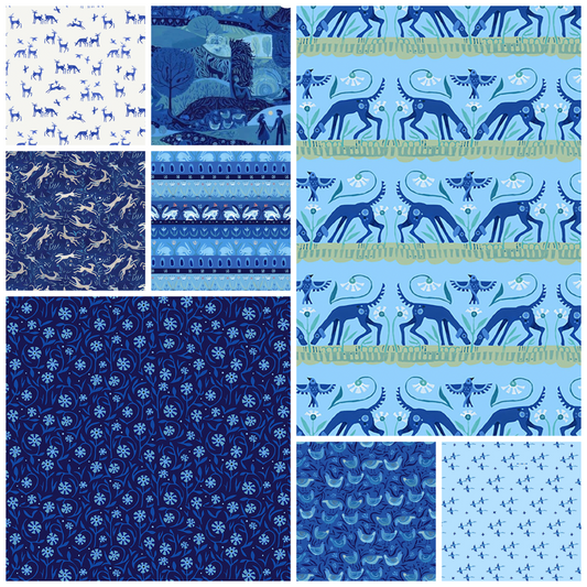 Azul Fat Quarter Bundle (8 Fat Quarters)