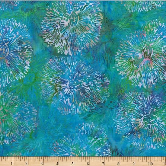 Bali Batik MR45-200 Blue Hawaiian - Quilted Strait