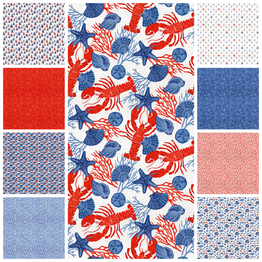 Beach II Fat Quarter Bundle (9 Fat Quarters)