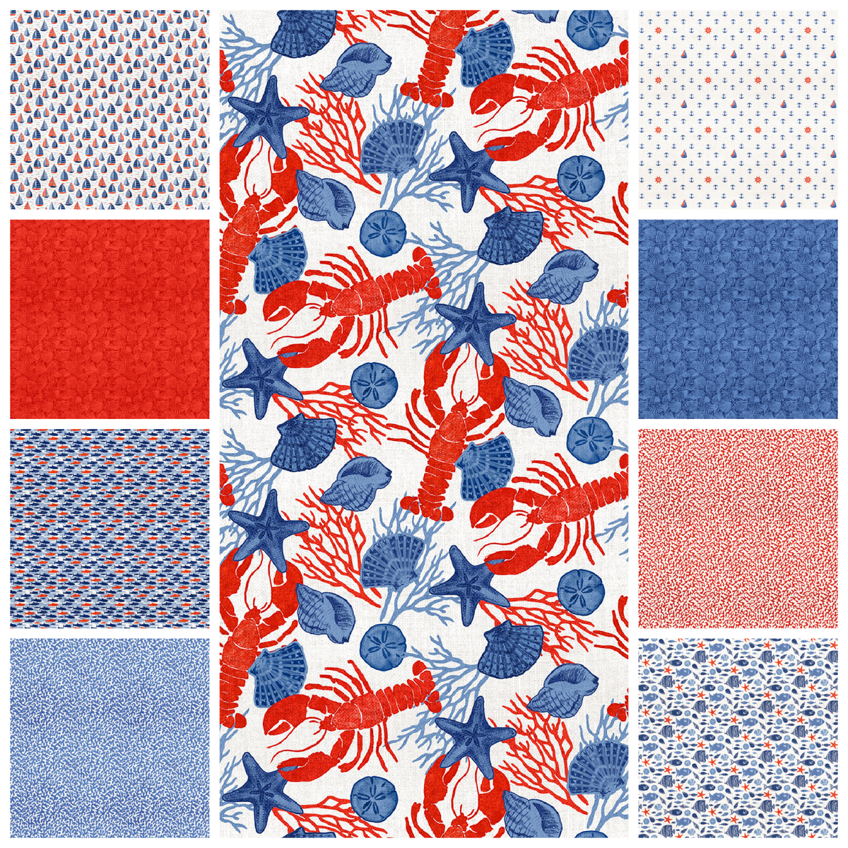 Beach II Fat Quarter Bundle (9 Fat Quarters)