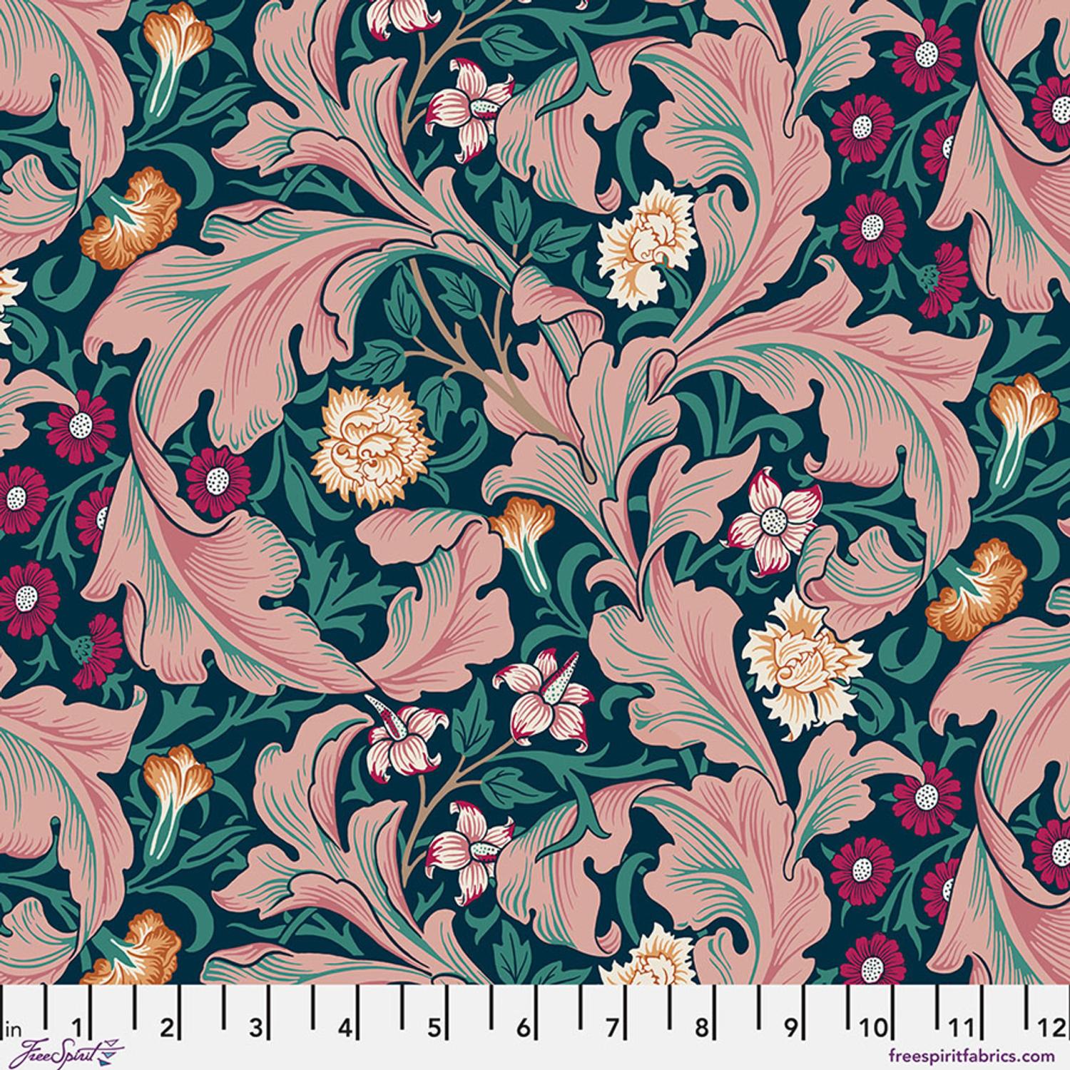 Bedford Park Cotton Lawn Leicester Teal 019 - Quilted Strait