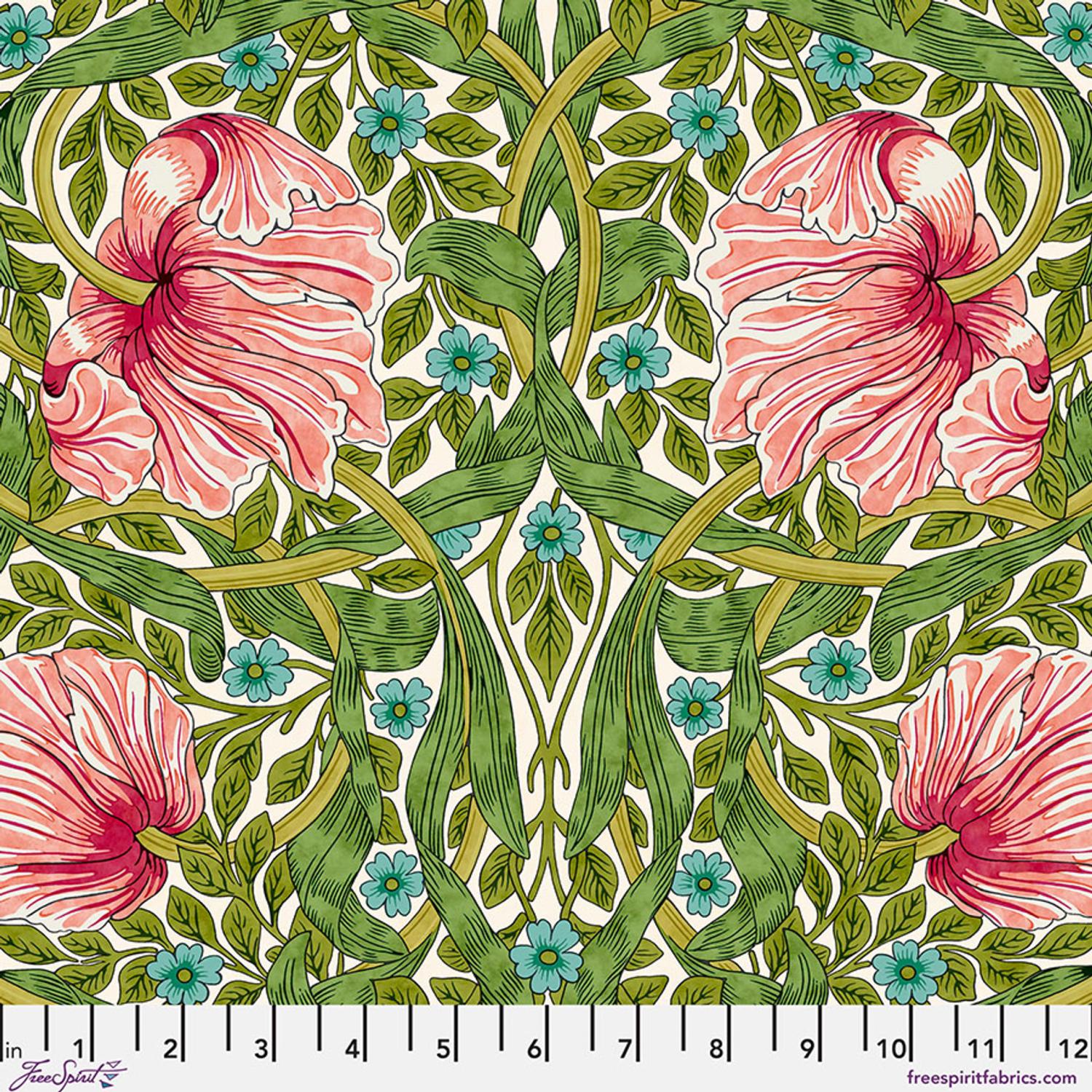 Bedford Park Cotton Lawn Pimpernel Green 018 - Quilted Strait