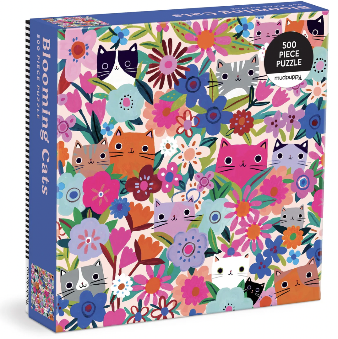 Blooming Cats 500 Piece Puzzle - Quilted Strait