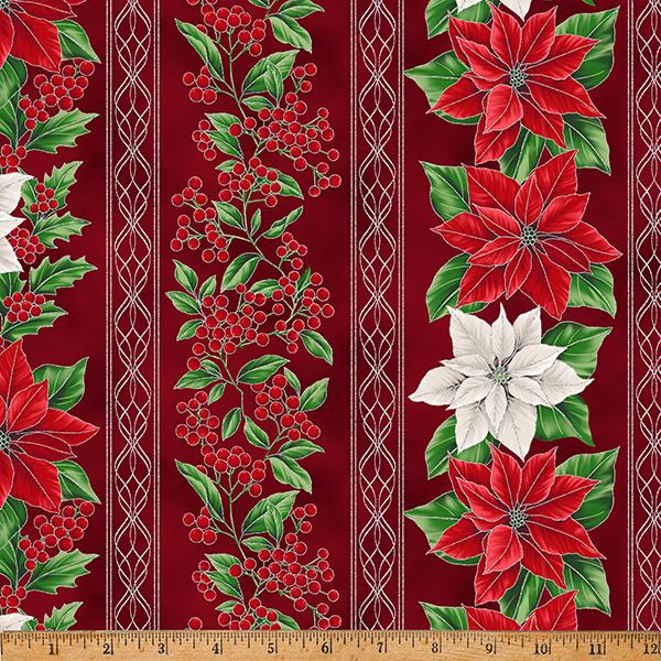 Blooming Holidays 7789-10S Crimson Silver