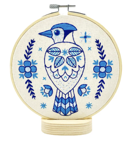 Blue Jay Embroidery Kit - Quilted Strait