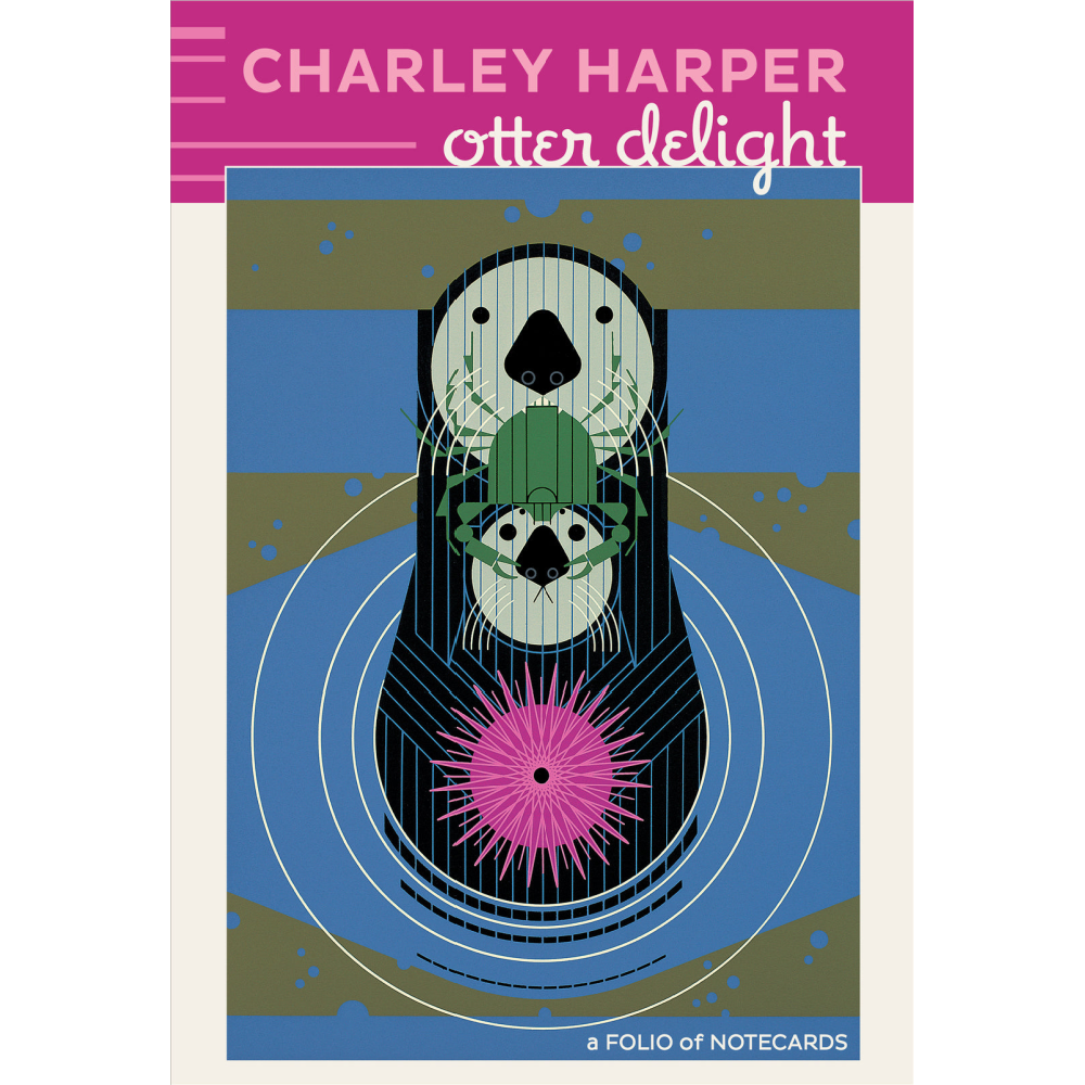 Charley Harper Otter Delight Notecards (FM)