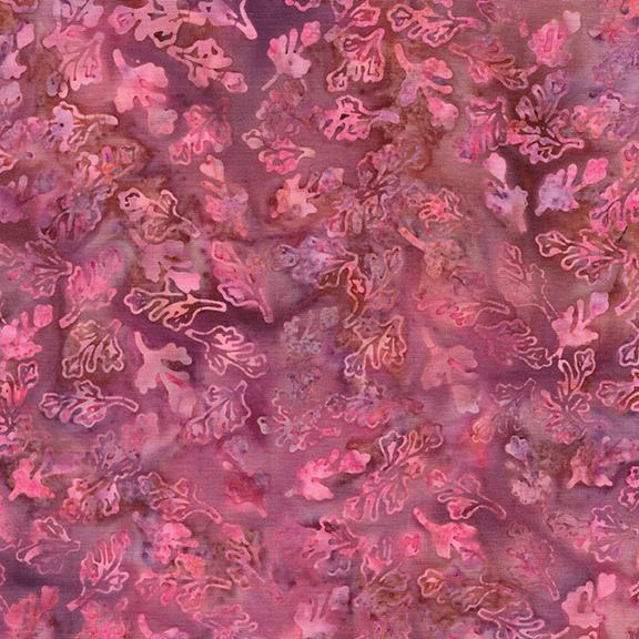 Cherry Blossom 6826 Leaves and Buds Multi Pink Purple