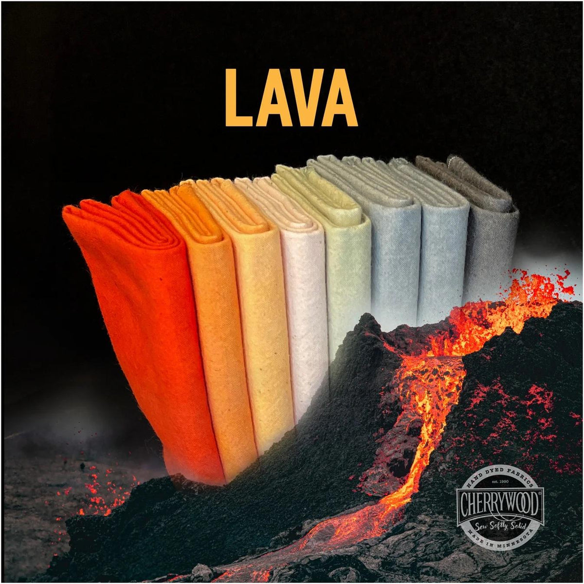 Cherrywood Lava Bundle - 8 Fat Quarters