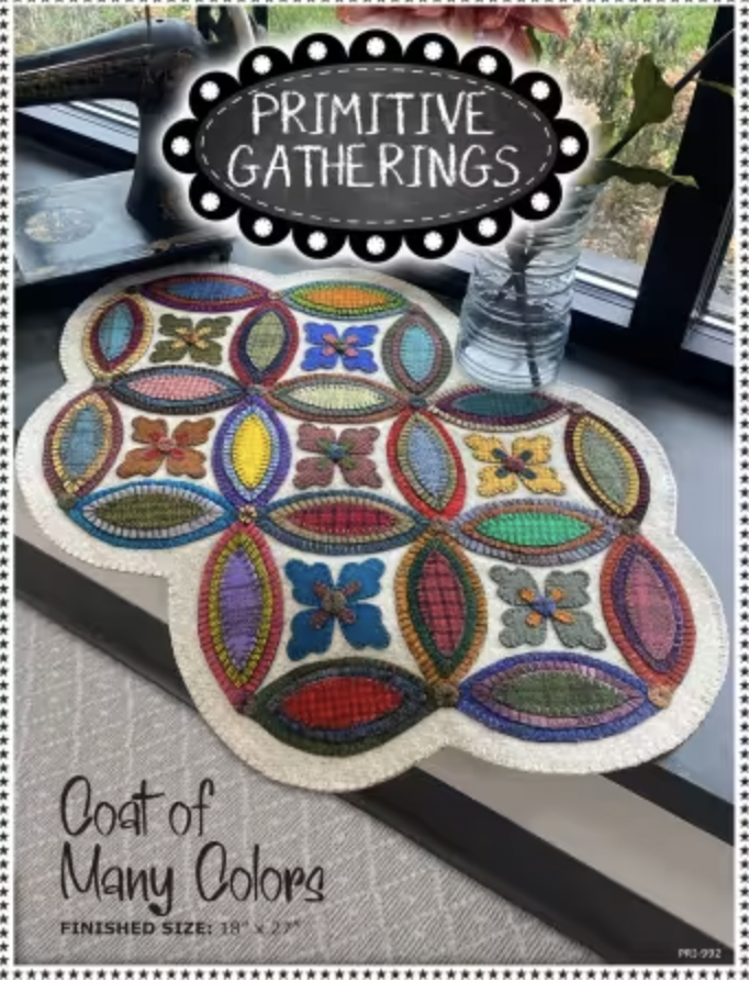 Coat of Many Colors Wool Applique Pattern