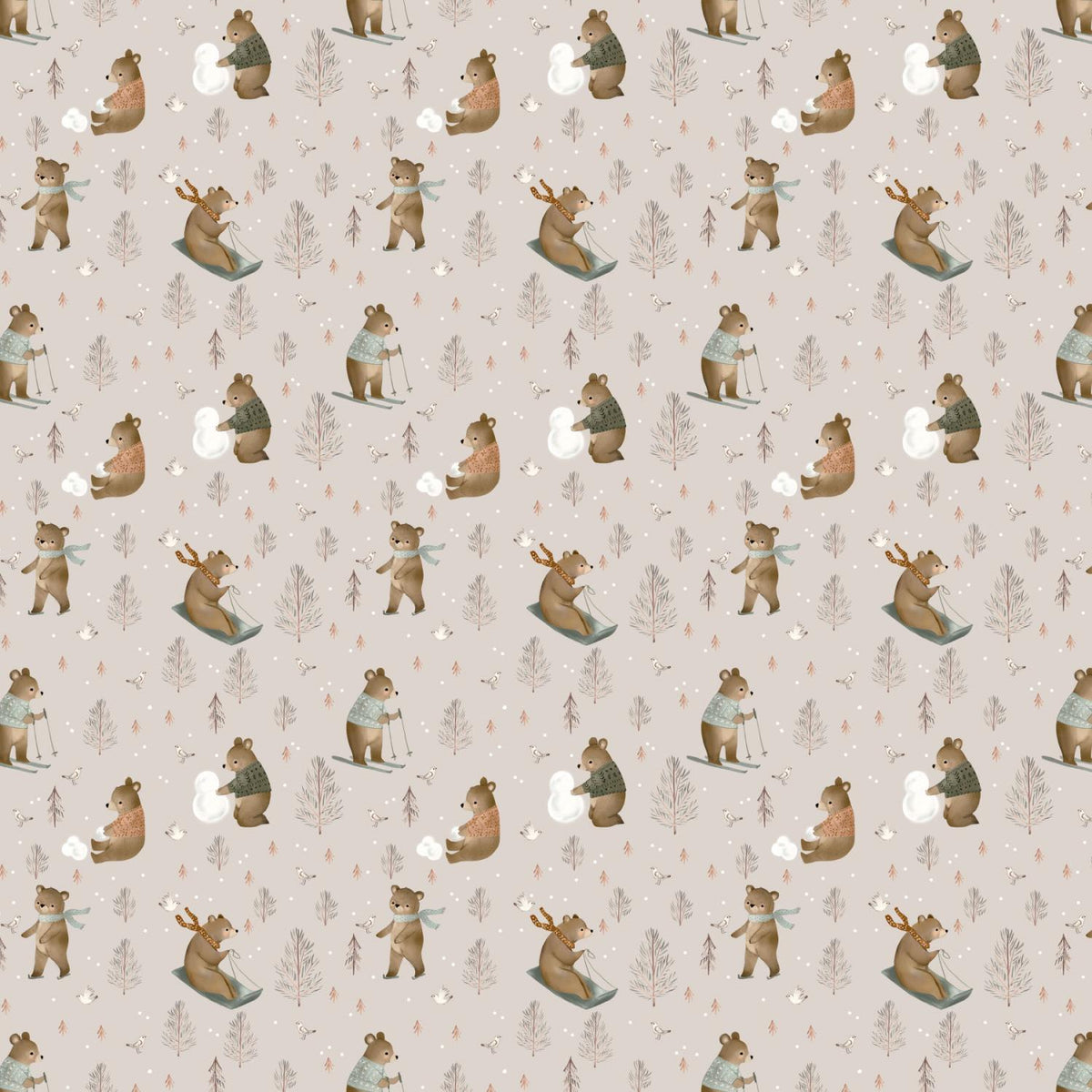 Cozy Cubs 91100-14 Snow Day Taupe