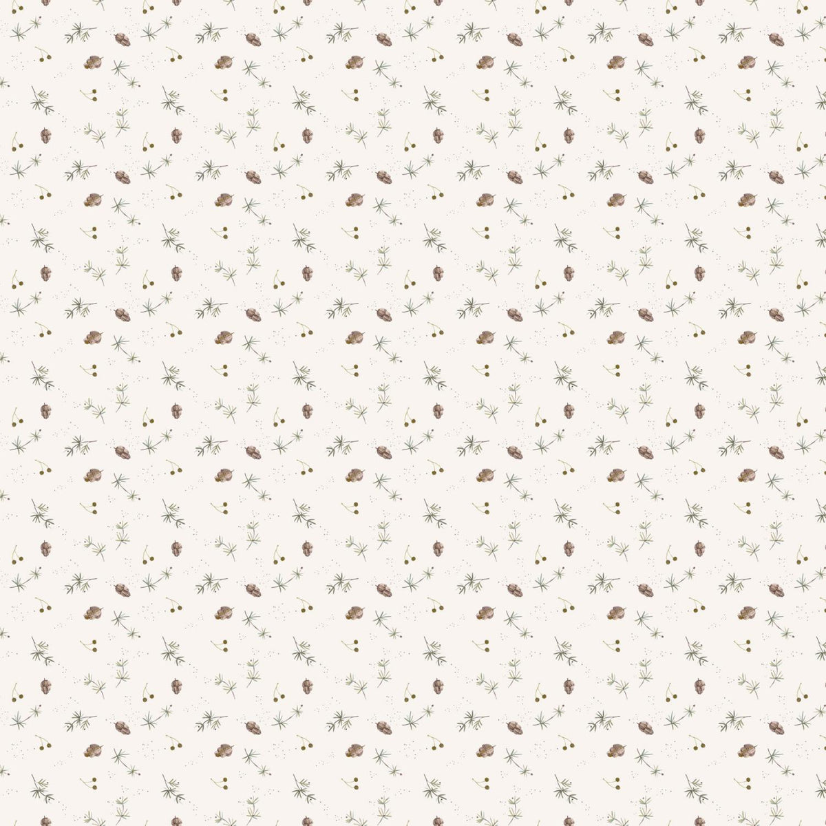 Cozy Cubs 91104-10 Pinecones White