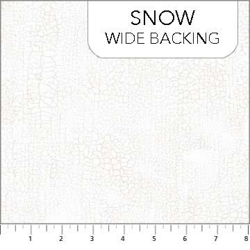 Crackle 108" B9045-10 Snow - Quilted Strait