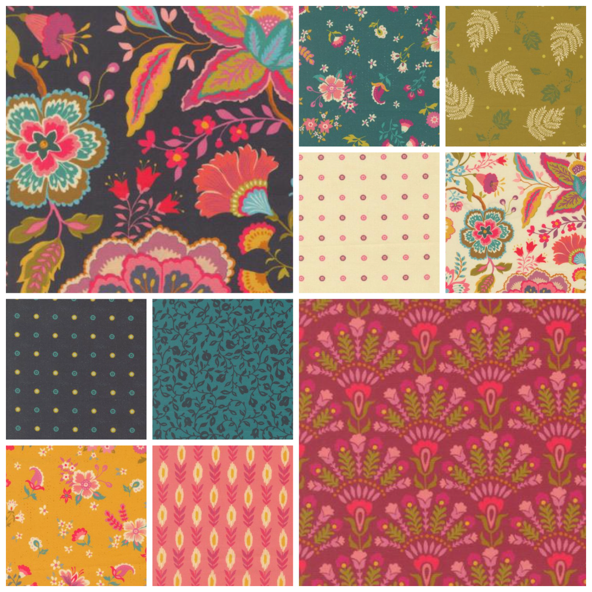 Crystal Morning (Sitara Fabric) 10 Fat Quarters