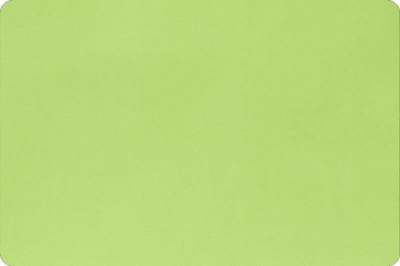 Cuddle&reg; Solid Lime 60" wide Minky - Quilted Strait