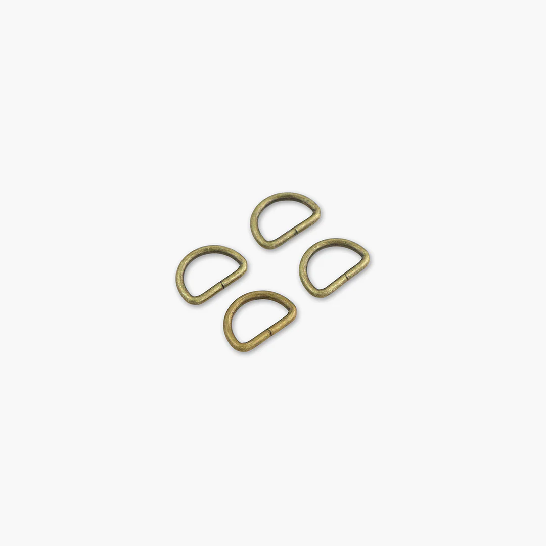 3/4&quot; D Rings Antique