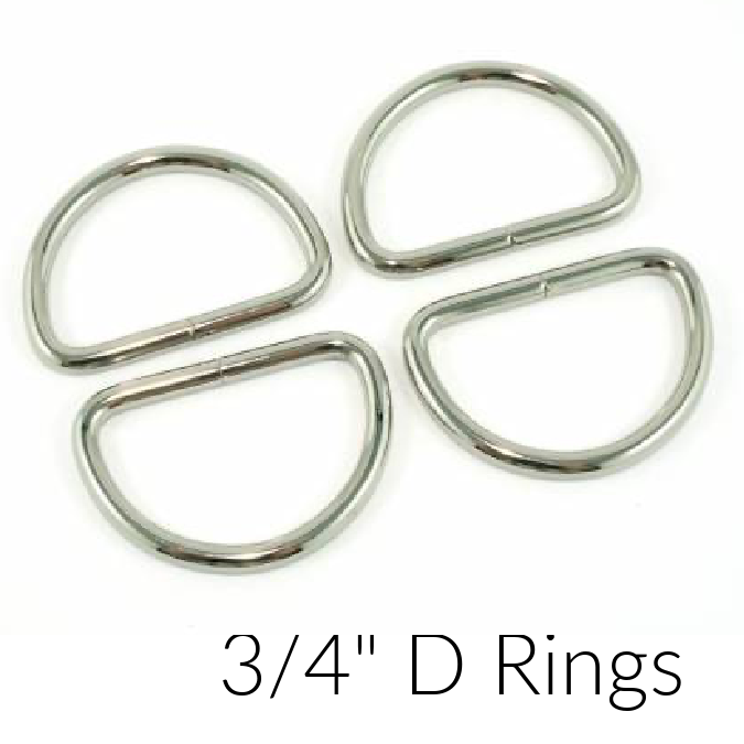 D Rings to pair with 3/4&quot; straps