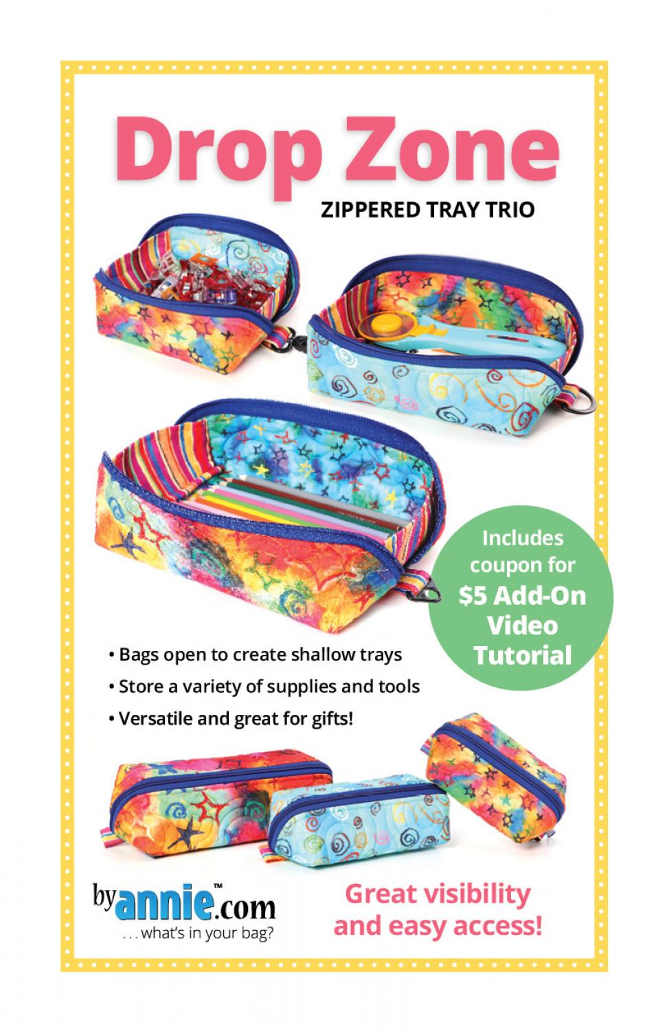 Drop Zone Zippered Tray Pattern