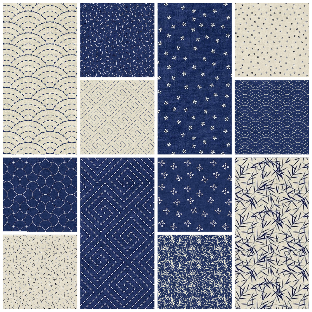 Emi-Yuki Fat Quarter Bundle (12 Fat Quarters)