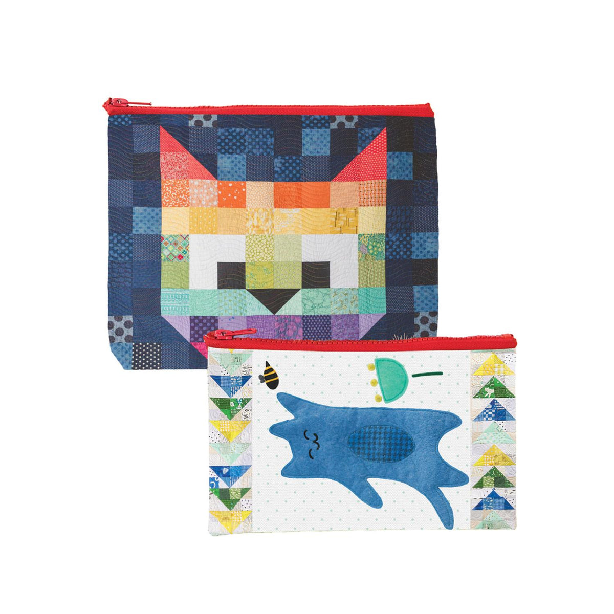 Patchwork Cats Eco Pouches (FM)