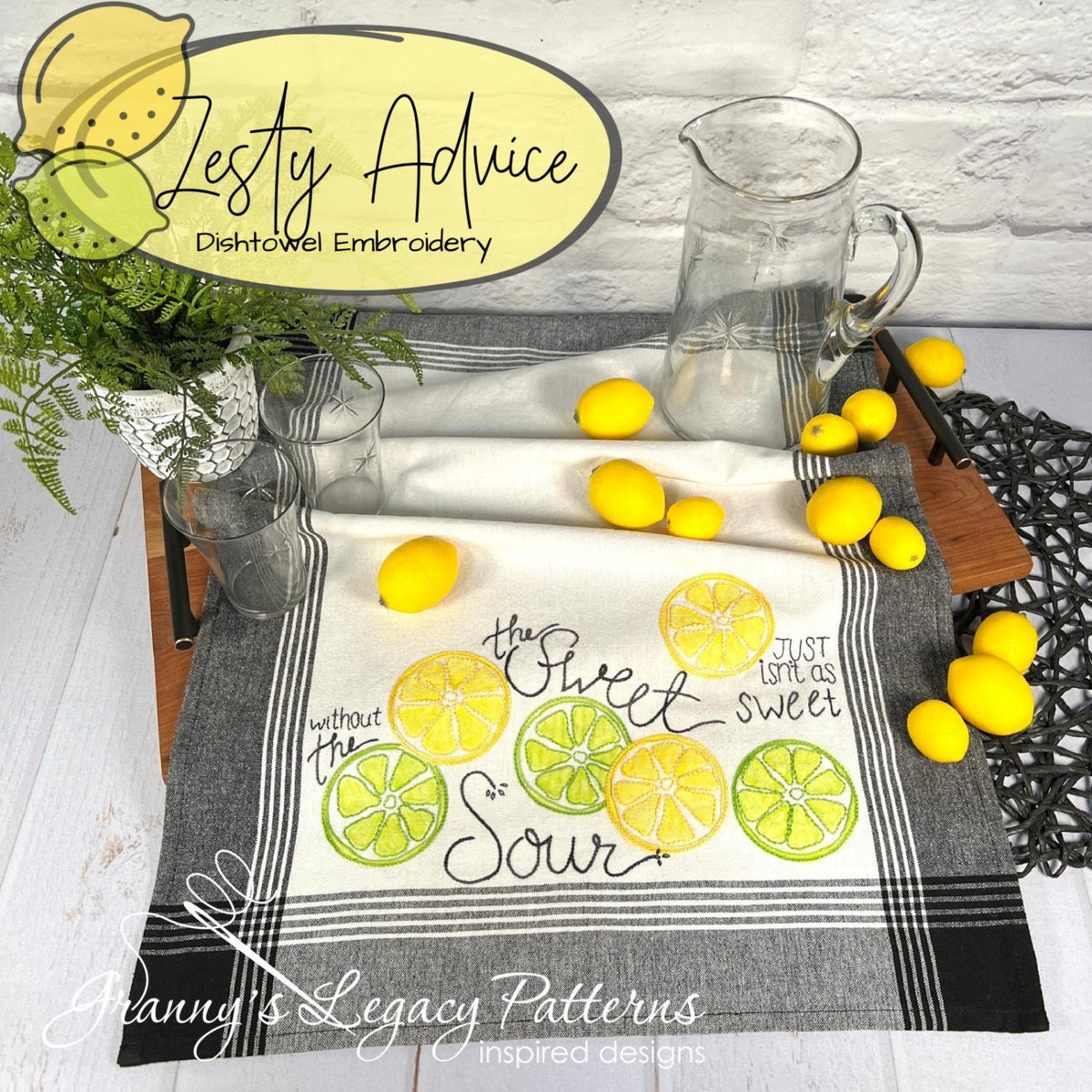 Zesty Advice Embroidered Towel Kit (FM)